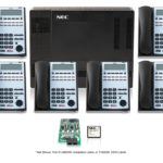 NEC SL1100 Digital Kit with 6ea 12-Button Telephones and 2 Port Voice Mail