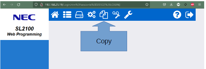 NEC SL2100 WebPro Copy