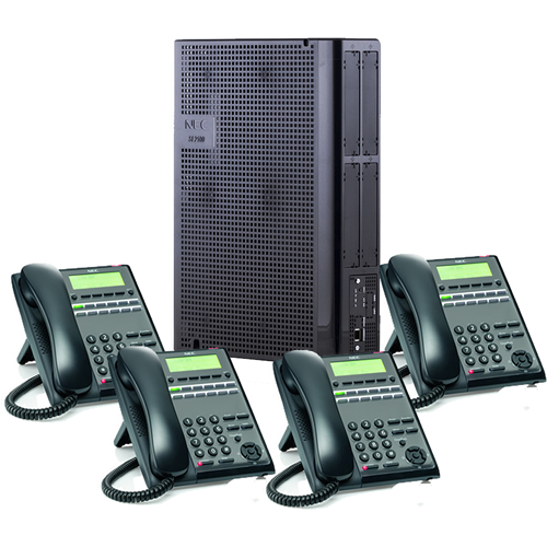 NEC SL2100 Plug and Play Telephone System With 4 Phones